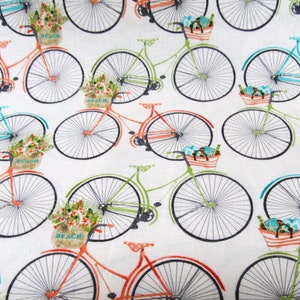 Bicycle Wheel Bike Beach Travel Cotton 50 x 110 cm