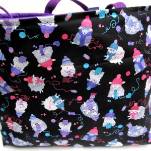 Sheep Project Bag Knitting Knitting Basket Wool Basket