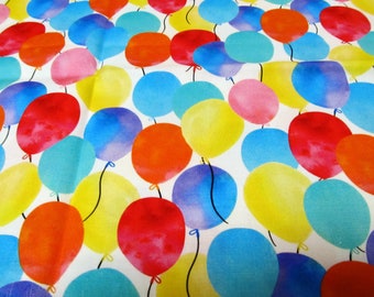 Luftballon Ballon Party   Baumwolle Patchworkstoff   50x110 cm