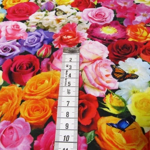 Roses Rose Roses Elisabeth Studio cotton patchwork fabric 50 x 110 cm image 4