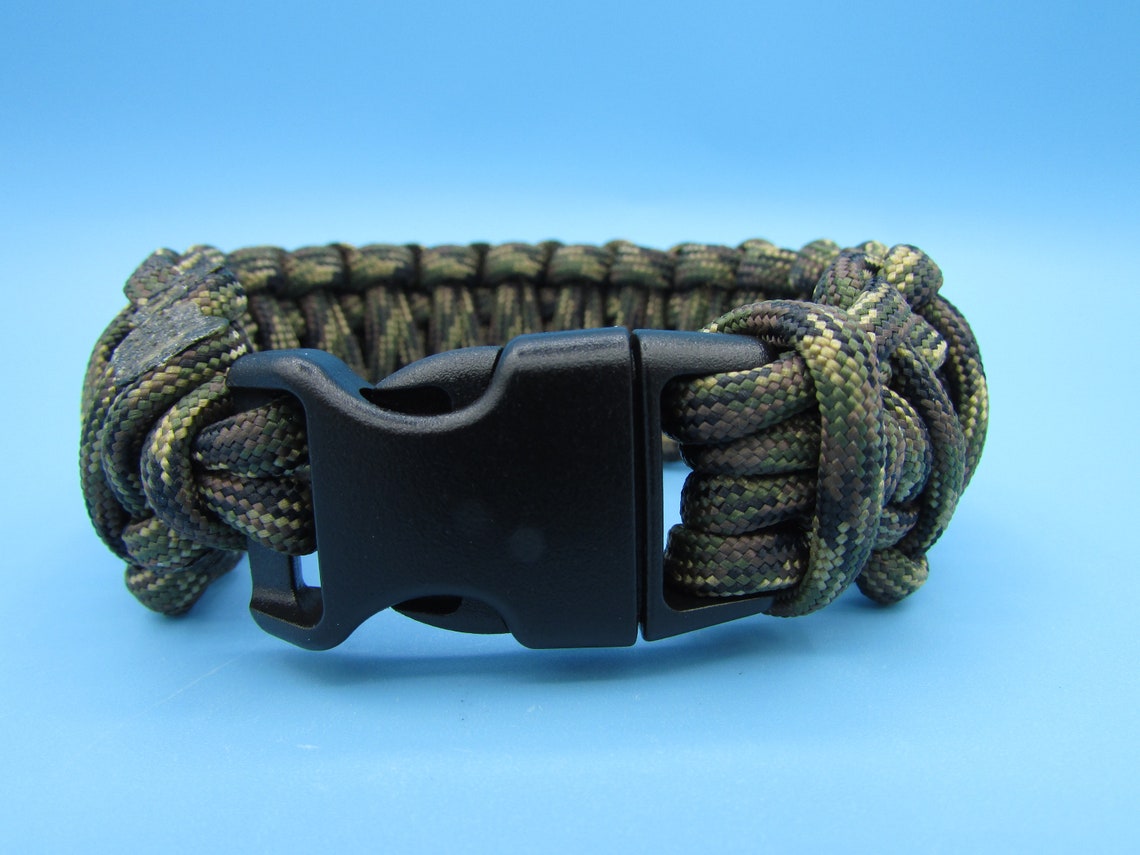 Camouflage Paracord Bracelet Militaire Bracelet Fait Main Camo Etsy