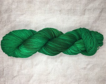 Hand dyed yarn "The Emerald Isle" Merino wool DYE TO ORDER 100g