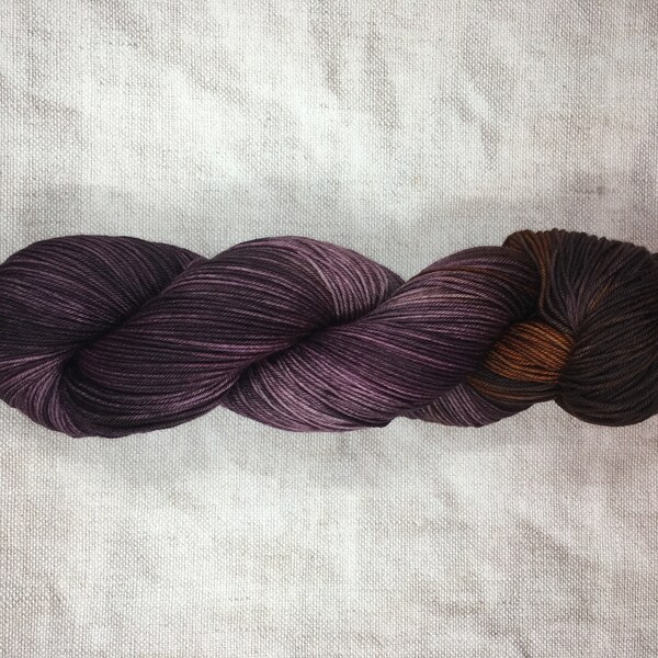 Hand dyed yarn "Winter Moor" Merino wool DYE TO ORDER 100g