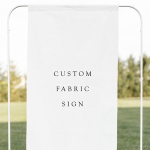 Custom Fabric Sign, Custom Wedding Sign, Custom Welcome Sign, Linen Wedding Sign, Linen Fabric Welcome Sign, Fabric Wedding Sign, Custom