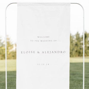 Linen Sign, Fabric Welcome Sign, Custom Welcome Sign, Linen Wedding Welcome Sign, Linen Fabric Welcome Sign, Fabric Wedding Sign