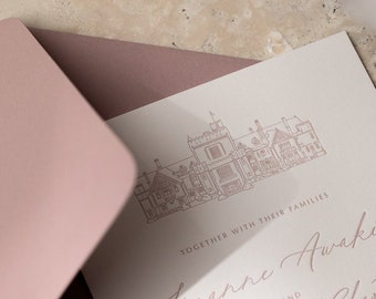 Custom Venue Illustration, Custom Wedding Illustration, Custom Illustration, Custom Digital Drawing, Custom Venue Drawing, Venue Drawing