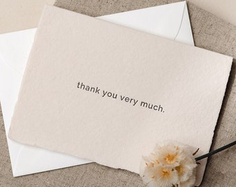 Letterpress Thank You Cards, Thank You Card Set, Business Thank You Cards, Mini Thank you Cards, Thank You Note Cards, Thank You Cards