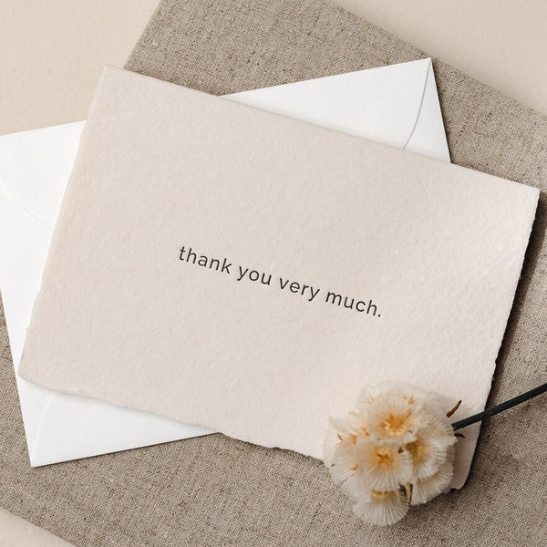 Cartes de remerciement typographiques, ensemble de cartes de remerciement, cartes de remerciement professionnelles, mini cartes de remerciement, cartes de remerciement, cartes de remerciement