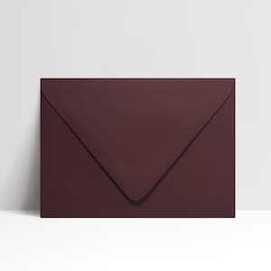 Burgunderrote Umschläge, Weinrote Umschläge, A7 Merlot Umschläge, Rote Umschläge, Rote Euro Klappen Umschläge, A7 Burgunder Umschläge, 25er Packung