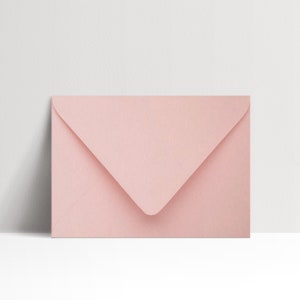 Enveloppes roses, enveloppes fard à joues, enveloppes de mariage rose, enveloppes Cipria, enveloppes d'invitation, enveloppes de mariage, paquet de 25