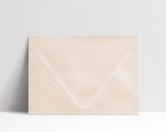 Blush Wedding Envelopes, Matte Euro Flap, A7 or 4 Bar RSVP, 25 Pack