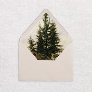 Fall Envelope Liner, Tree Envelope Liner, Nature Envelope Liner, Printed Envelope Liner, Wedding Envelope Liner, Landscape Envelope Liner