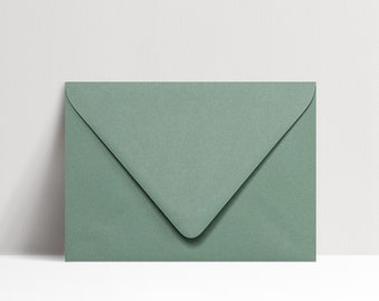 Enveloppes vertes, enveloppe d'invitation verte, enveloppes de mariage vertes, enveloppe verte sauge, enveloppes de mariage, enveloppe d'invitation, paquet de 25