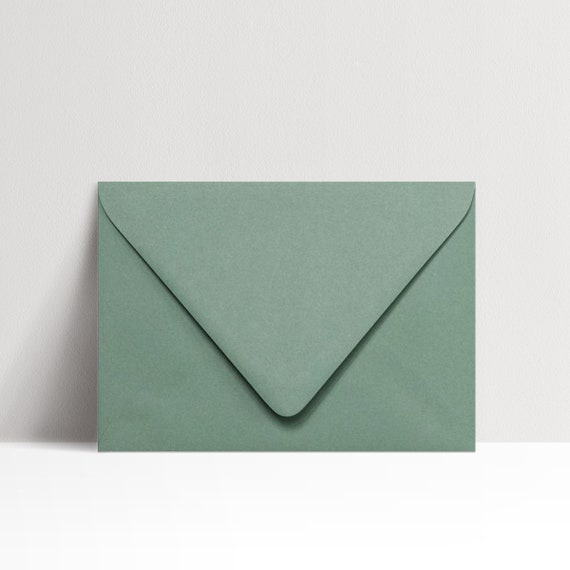 Enveloppes vertes, enveloppe d'invitation verte, enveloppes de mariage  vertes, enveloppe verte sauge, enveloppes de mariage, enveloppe  d'invitation, paquet de 25 -  France