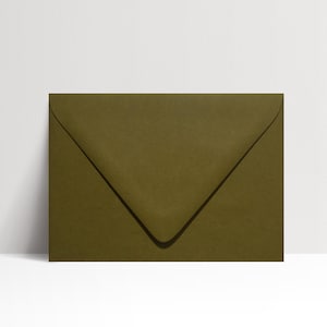 Buste verde foresta, buste verde scuro, busta per invito verde, buste per matrimonio verde, buste verdi A7, confezione da 25