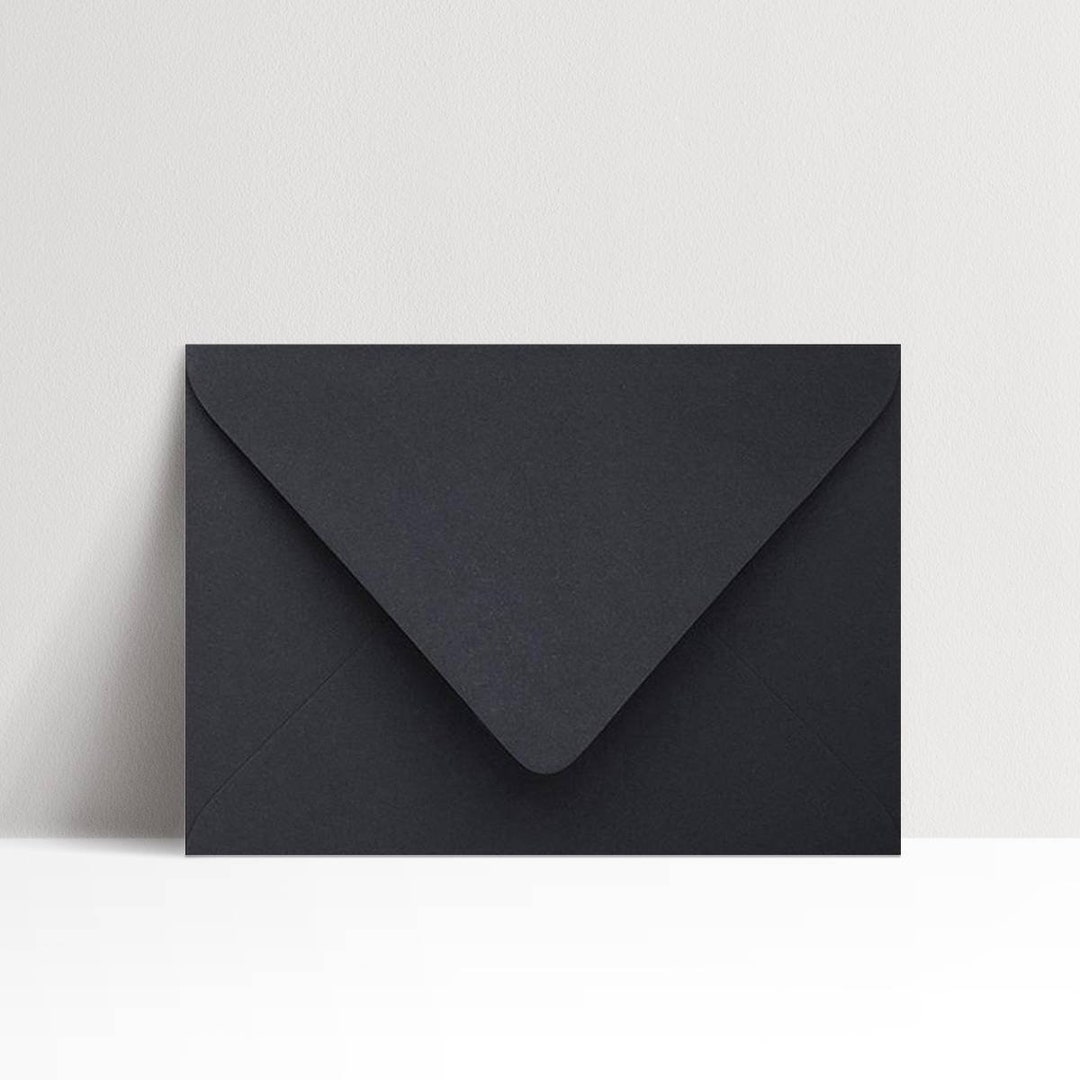 Black Envelopes, Black Wedding Envelopes, Black Invitation Envelopes