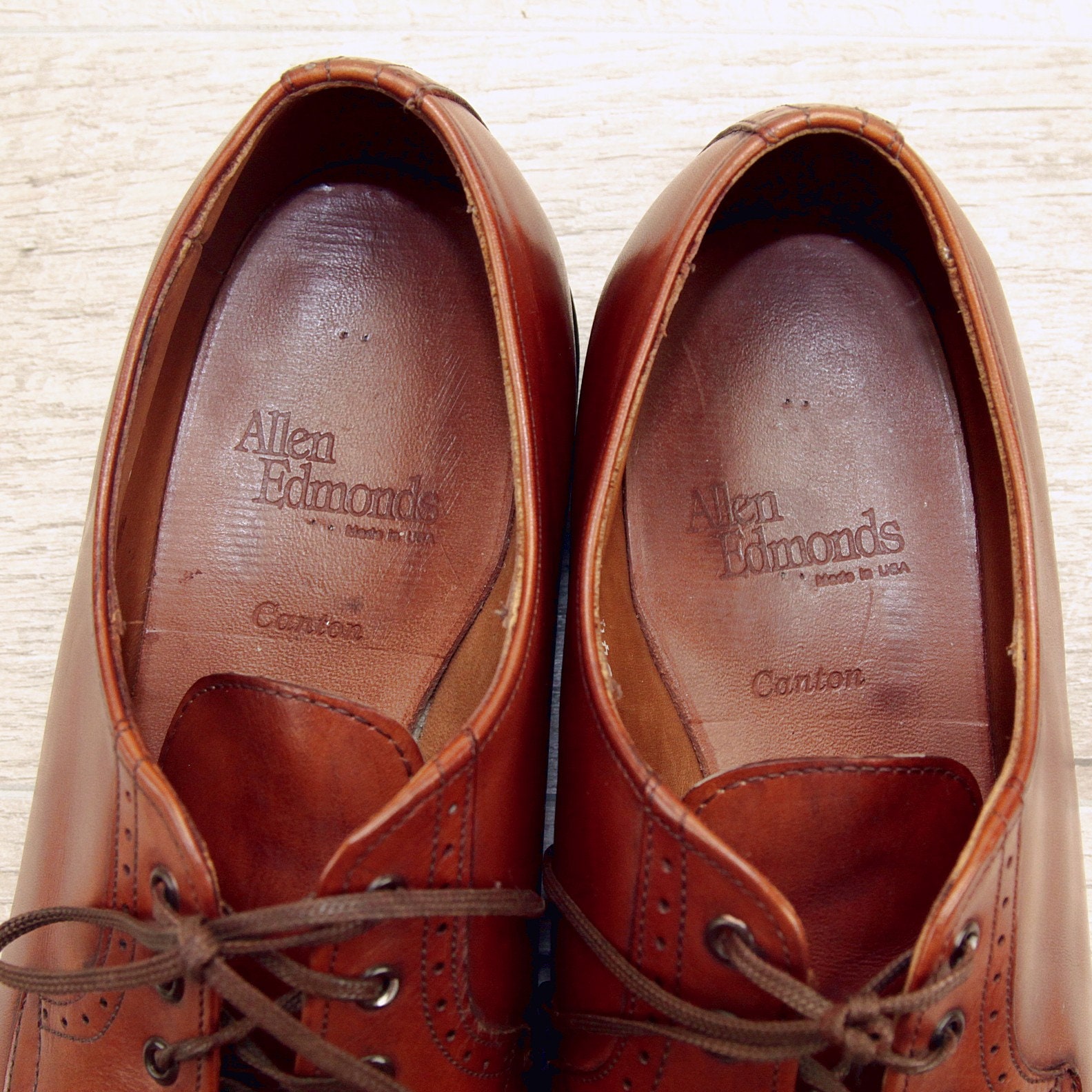 Allen Edmonds CANTON 9 D Chili new AE Bags Laces (without shoe trees)