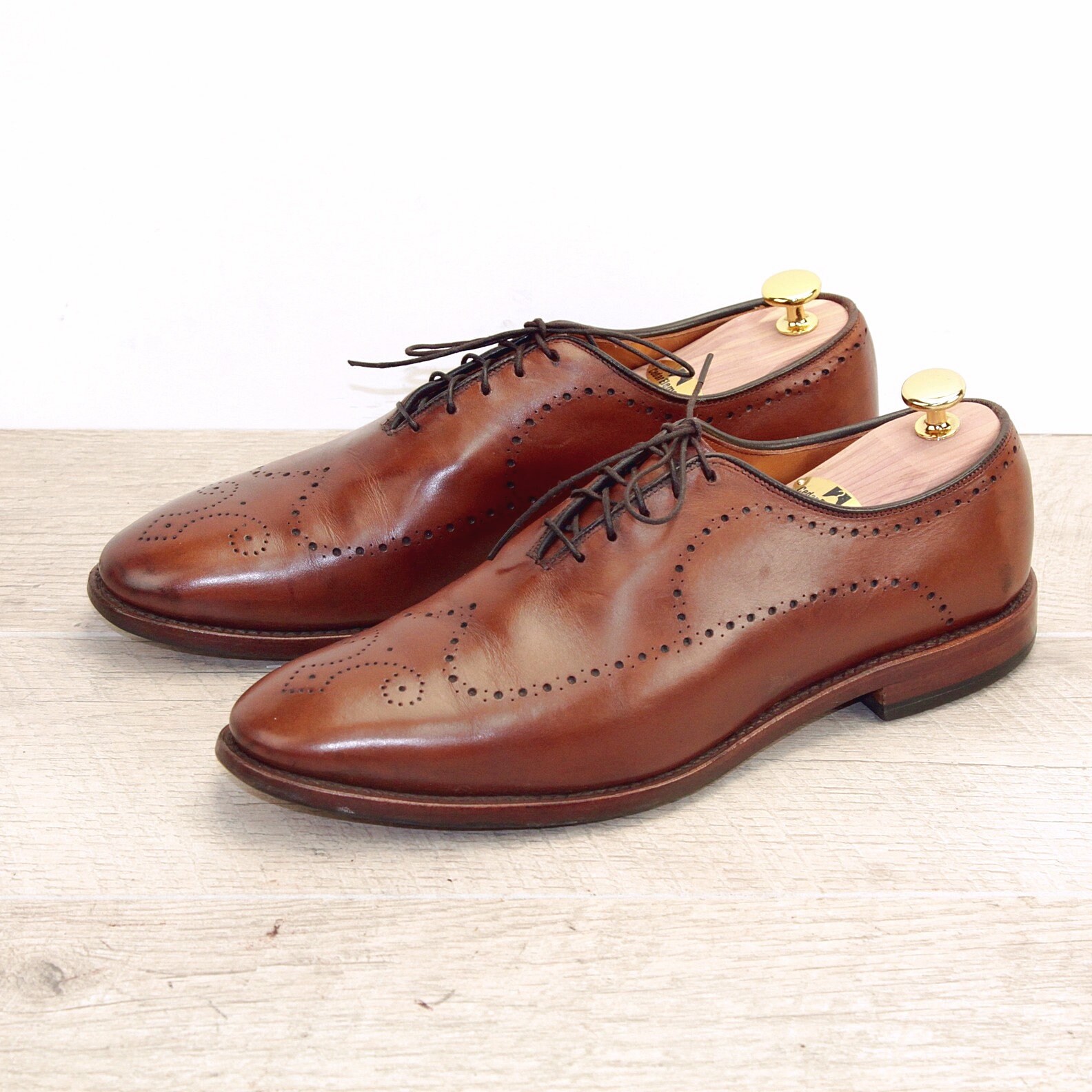 Allen Edmonds FAIRFAX 10 B Walnut * new Shoe Trees AE Bags Laces, Shoehorn, Box the original