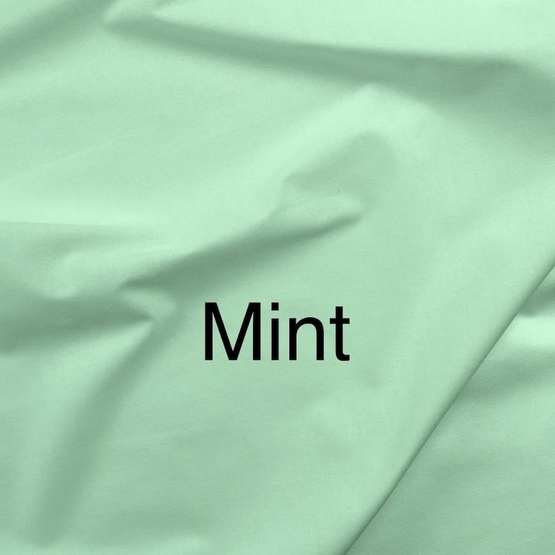 PUL Polyurethane Laminate Fabric by the Yard 55” Wide Waterproof Backing silky soft machine washable for bibs diapers sheets hygiene dignity Mint
