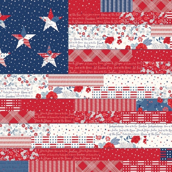 Land of the Brave Fabric Riley Blake Etsy