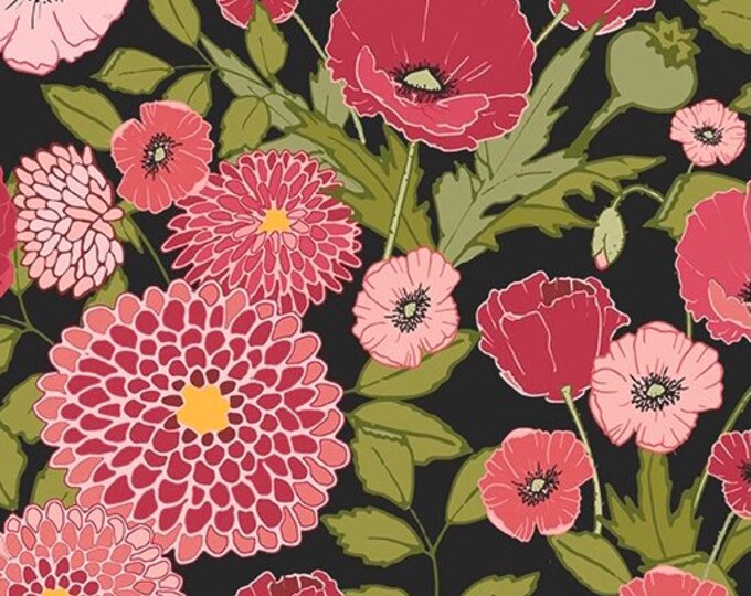Petals & Pedals Floral Fabric by the Yard Half Yards 100 Premium