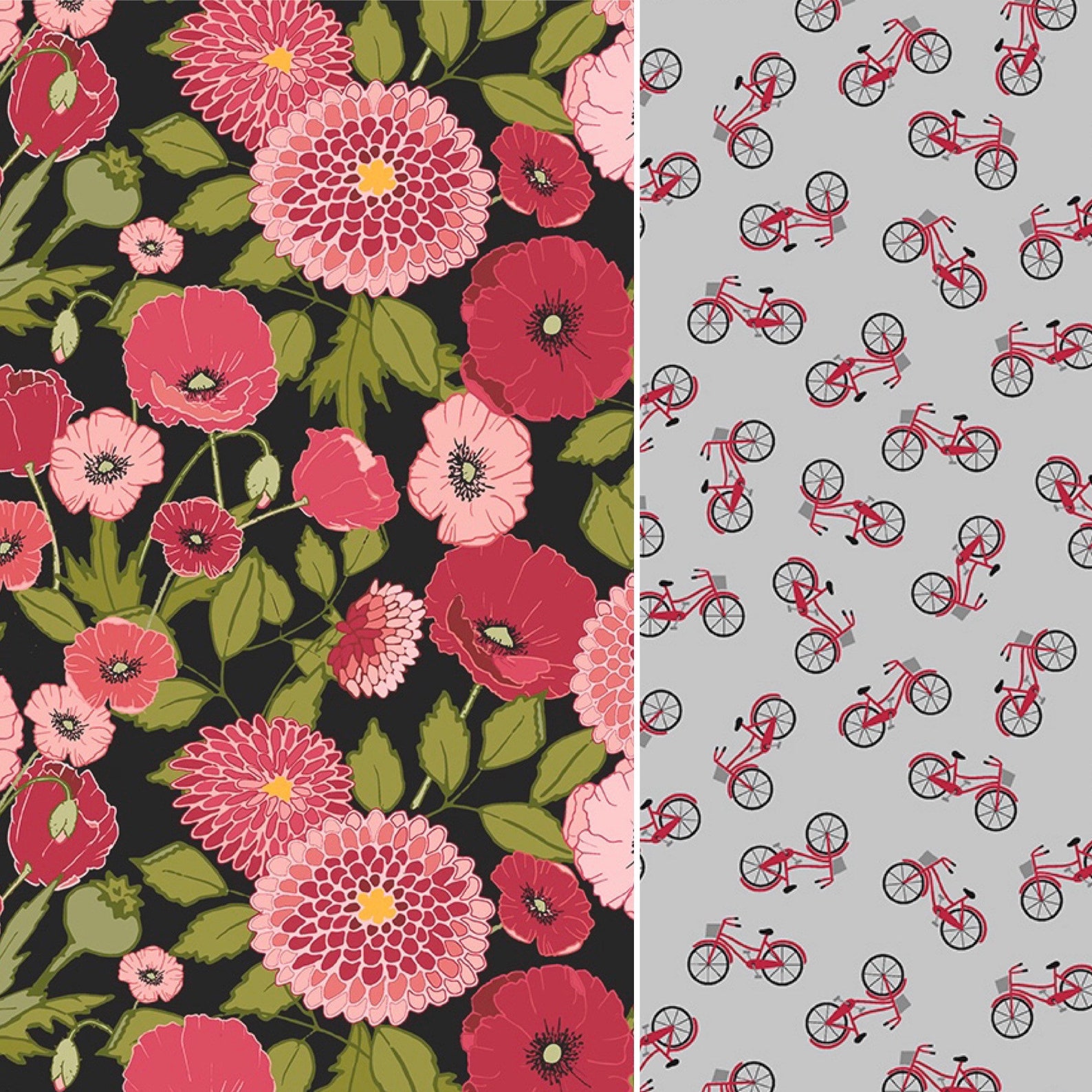 Petals & Pedals Floral Fabric by the Yard Half Yards 100 Etsy