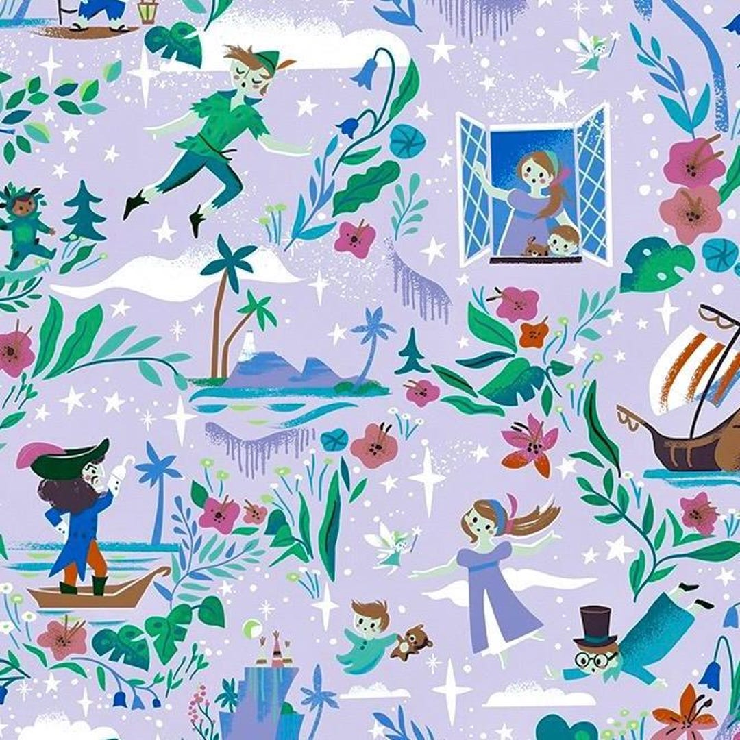 Forever Neverland Quilt Fabric by the Yard 100% Cotton by Jill Howarth ...