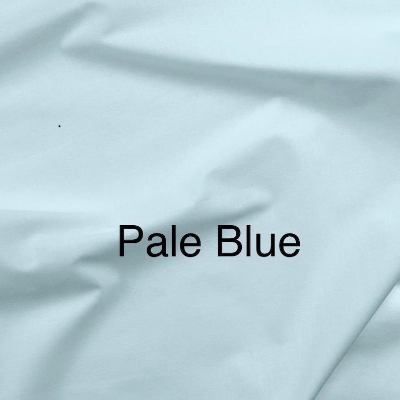 PUL Polyurethane Laminate Fabric by the Yard 55” Wide Waterproof Backing silky soft machine washable for bibs diapers sheets hygiene dignity Pale Blue
