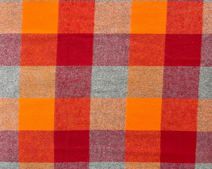 Vibrant Autumn Woven Plaid Flannel Fabric by the Yard 100% Brushed ...