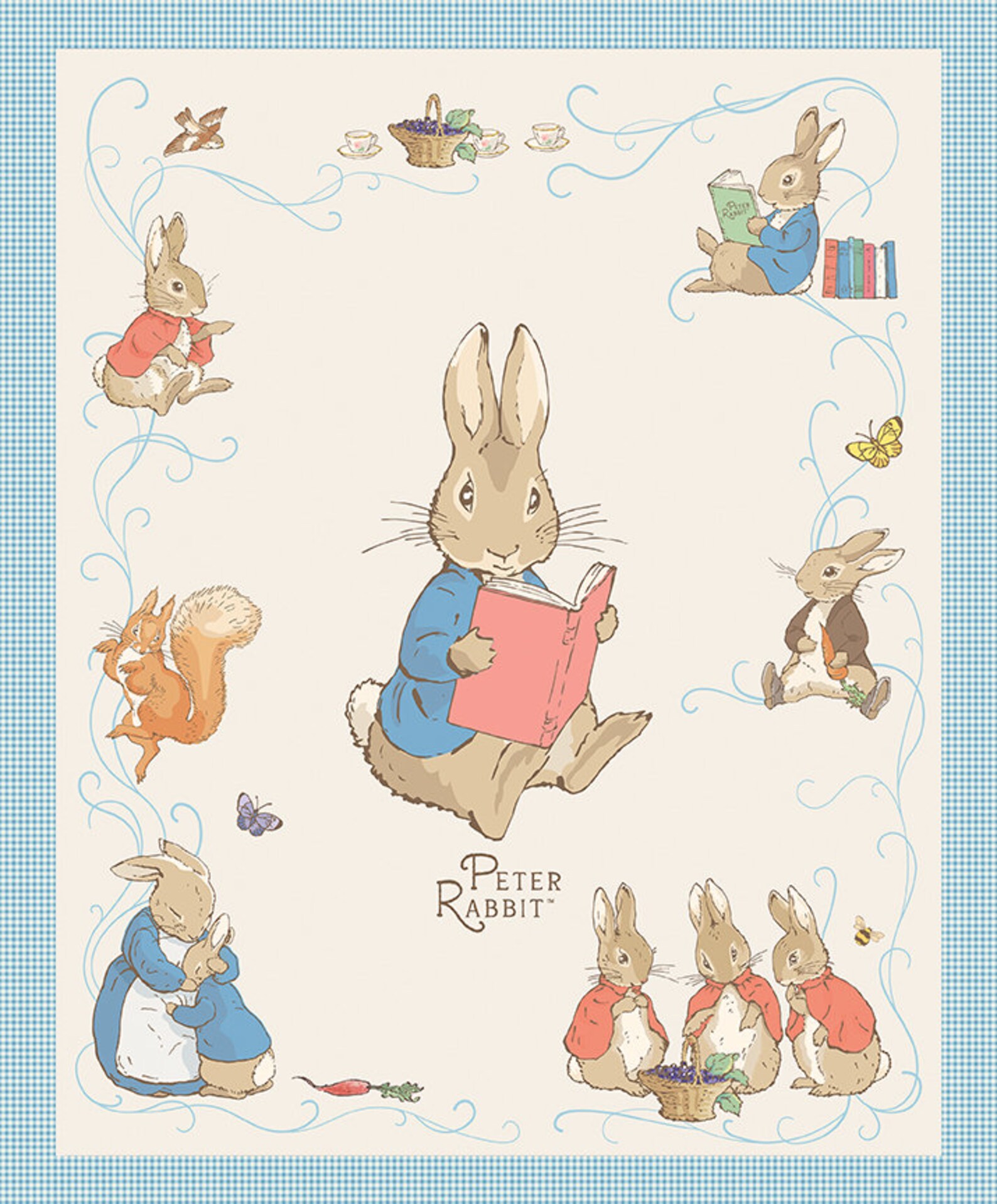 The Tale of Peter Rabbit Fabric Collection by the Yard 100% Premium ...
