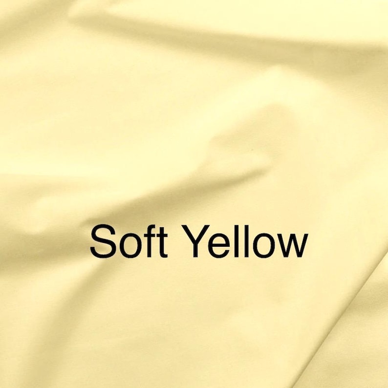 PUL Polyurethane Laminate Fabric by the Yard 55” Wide Waterproof Backing silky soft machine washable for bibs diapers sheets hygiene dignity Soft Yellow