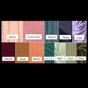 Double Gauze Fabric By The Yard 100% Cotton 53” wide Bubble Crinkle Lightweight swaddle loose weave *Please Read Item Details