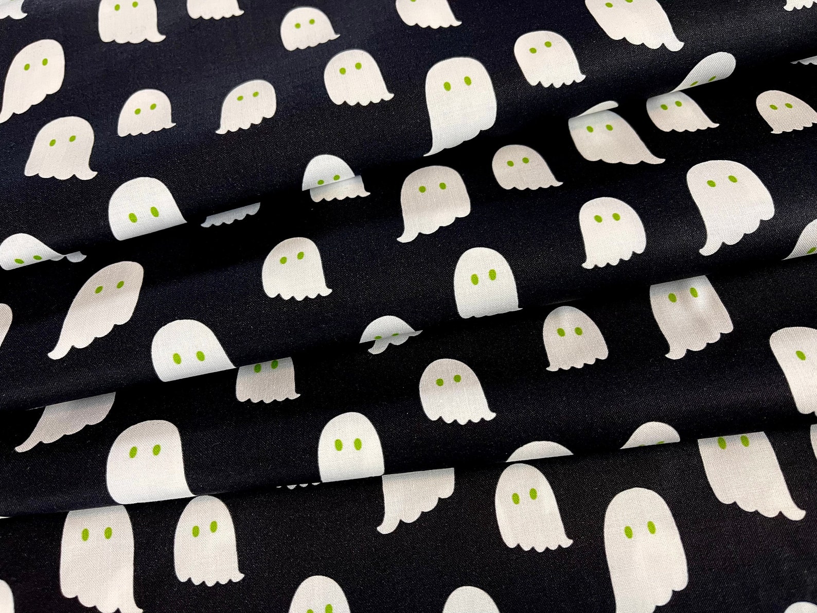 Halloween Nights Ghost Fabric By The Yard or Half Yards 100 Etsy