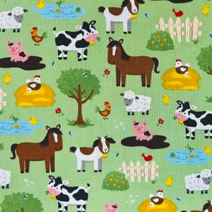 Farm Fleece Fabric Etsy