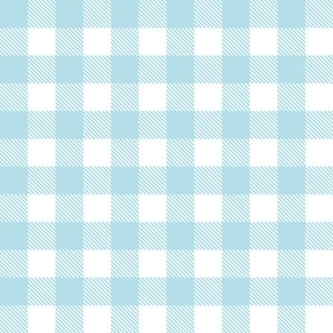 Light Blue & White 1/2” Gingham Flannel Fabric By The Yard 100% Premium Cotton Juvenile buffalo plaid small check checks by Fabric Editions