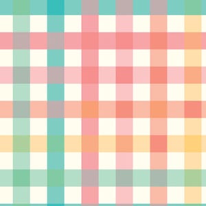 Large Plaid 108” Wide Back Fabric By The Yard 100% Premium Cotton “Gingham Cottage” by Riley Blake  Easter Spring quilt backing pink green