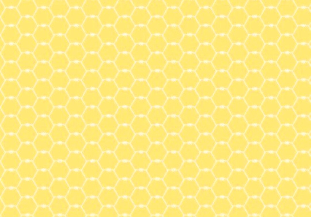 Coloring on the Farm Yellow Chicken Wire by Riley Blake Fabric by the