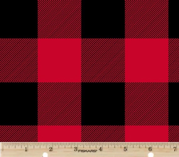 Butterflies and Motifs in Red and Black Flannel Fabric, 44 Wide, 100%  Cotton