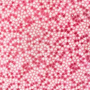 White and Pink Foil Mini Hearts Fabric By The Yard 100% Cotton Heart Valentine’s Day Love metallic shimmer small print