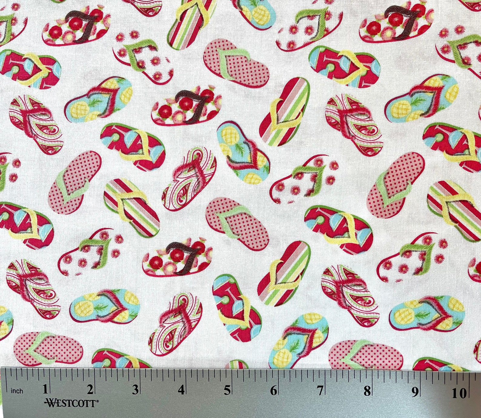 Lets Flamingle Flip Flop Fabric by the Yard or Half Yards - Etsy UK