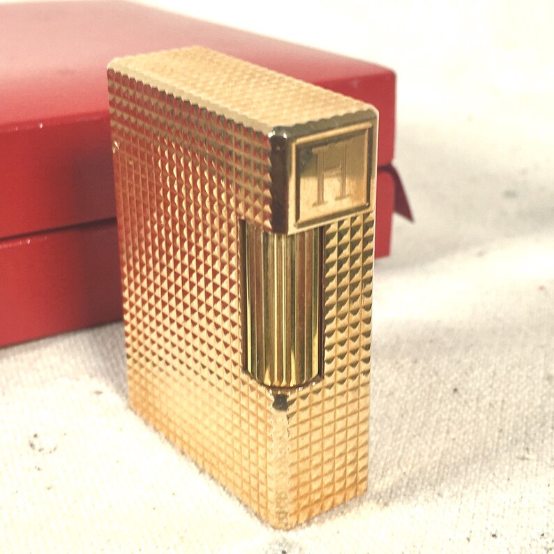1960's ST Dupont Gold Lighter Unique Christmas Fall Etsy