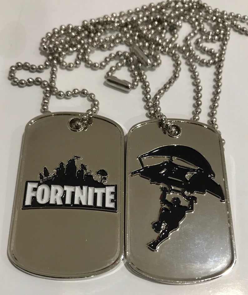 Fortnite Birthday Debossed Painted Dog Tag Dogtags Party Etsy - image 0