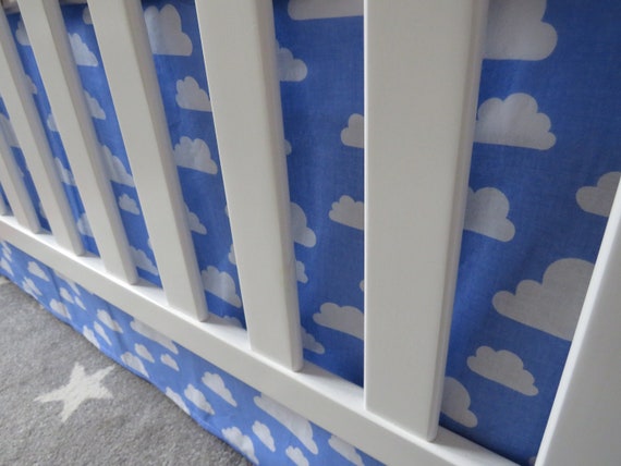 baby blue cot bedding