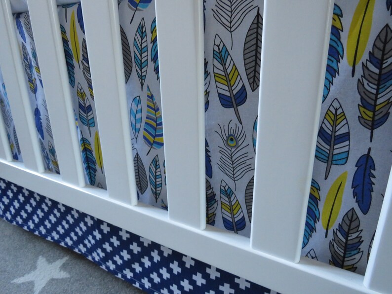 navy cot bedding