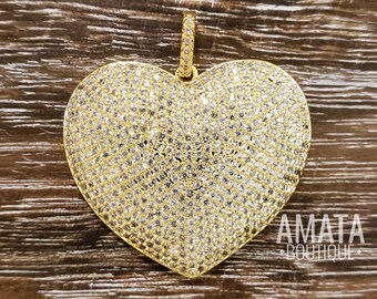 Carpe Diem Pave Heart Charm Bracelet Plaqué Argent Homard Fermoir Cristal Charme Carpe Diem Pave Heart Charm Bracelet Plaqué Argent Homard Fermoir Cristal Charme