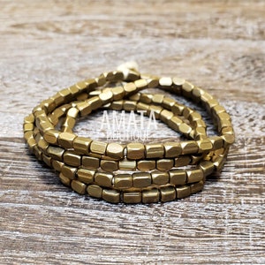 Rounded Rectangular Brass Beads, Brass/Gold/Silver/Copper, Brass Spacer Beads, 4.5x3mm