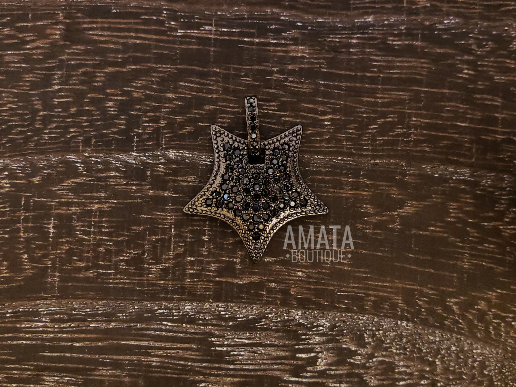 アクセサリー  ORDER SOLID STAR WITH PAVE CZ Pandora Pavé CZ Asymmetric Star Collier Necklace