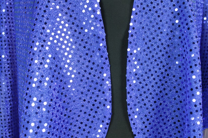 bridal shawl new year/'s eve shawl christmas eve shawl golden sequins capelet Royal blue sequins shawl an gift of the matching clutch