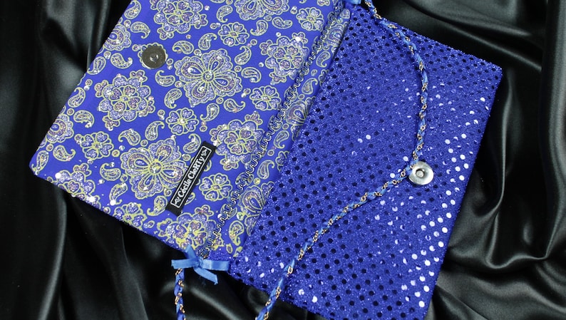 bridal shawl new year/'s eve shawl christmas eve shawl golden sequins capelet Royal blue sequins shawl an gift of the matching clutch