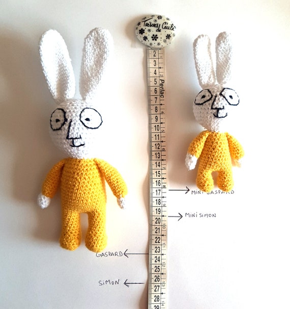 Crochet Simon Le Lapin Et Son Frere Gaspard Simon Le Lapin Et Etsy